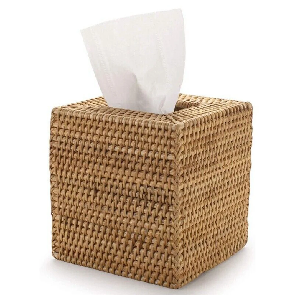 

Colour Upgrades Hand Woven Wicker Tissue Holder Handmade Office Open Bottomed Holder Package Contents Part Name