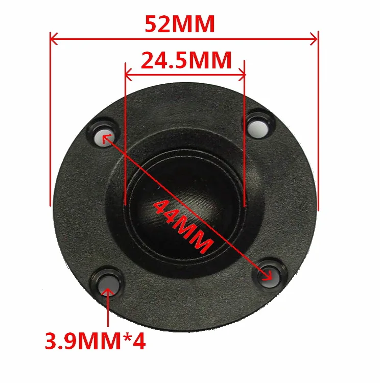 For car/home etc. 52mm 4Ω/8Ω RMS Power 10W 89DB Soft Dome Membrane Neo. Mag. Tweeter Horn 2