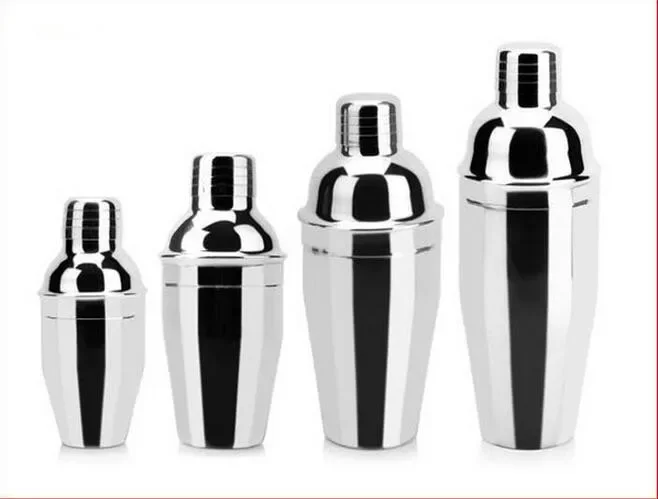 

304 Stainless Steel Cocktail Shaker Mixer Wine Martini Boston Shaker For Bartender Drink Party Bar Tools OK 0429