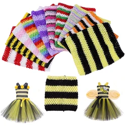 Little Bee Crochet Tutu Tops Girls Halloweeen Cosplay Costume Honeybee Tulle Tutu Dress Tube Top For DIY Party Skirt Tops