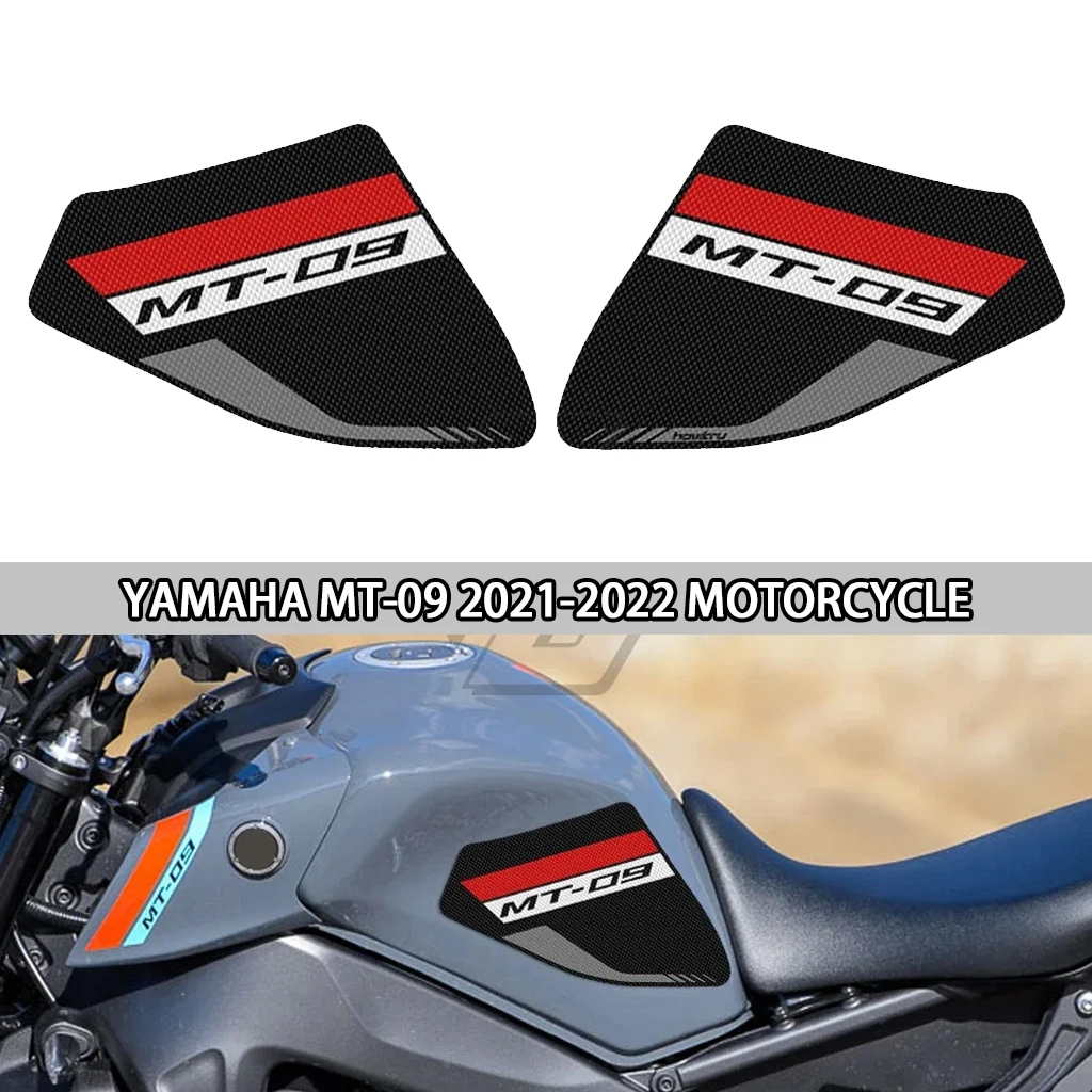 

For Yamaha MT-09 2021-2022 motorcycle accessories - side fuel tank pad, side panel knee pad decoration