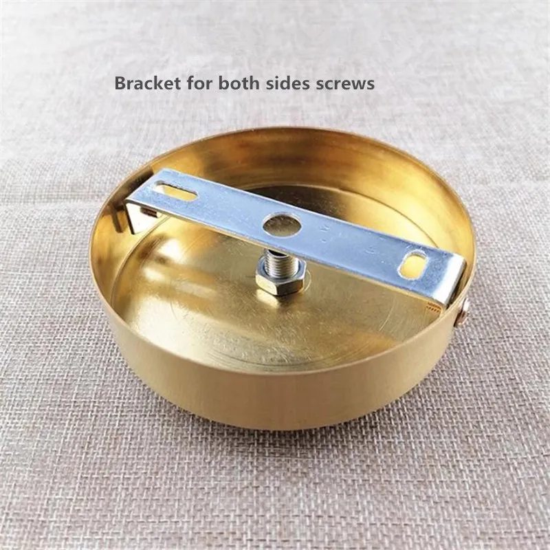 100% Brass Pendant fixed panel wall lamp Base circular brass ceiling plate high quality all copper canopy lighting accessories