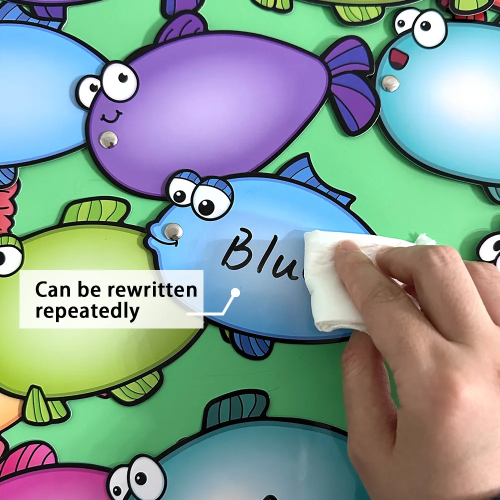 Children Fishing Game Spelling Game for Kid Learning Education Toys Magnetic Fishing Toy Writing Words Montessori Teaching Aids