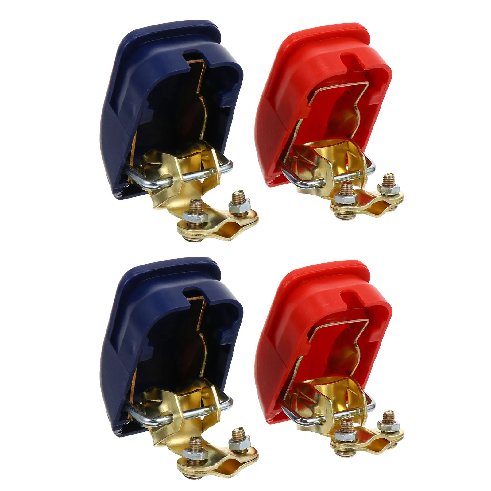 

2 set 2 Sets Car Terminal Caps Cable Connectors Clamps Professional Practical Automotive Truck Accessories