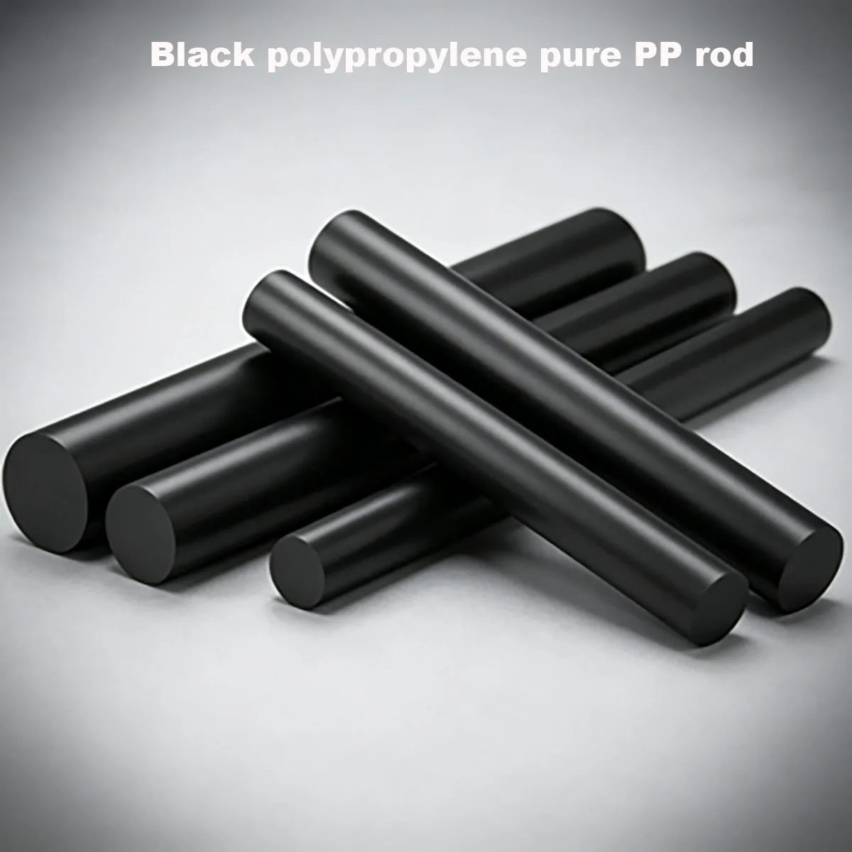 Brand New Pure Plastic Rod, Black Polypropylene Pure Pp Rod,  Solid Cylindrical Wear-Resistant Nylon Rod