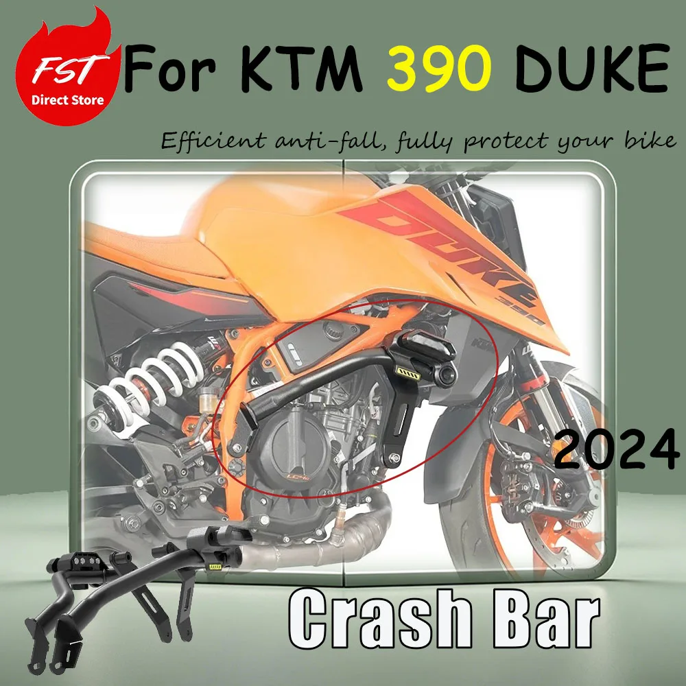Specialized modification accessories for KTM 390 DUKE 2024 model - guard bar, bumper, crash protection bar, racing bar