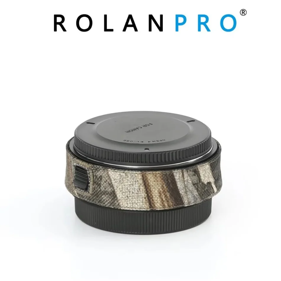 ROLANPRO-cubierta de camuflaje para lente de cámara, funda de protección de lente de aumento para Sigma TC2001, TC1401, Canon, Nikon