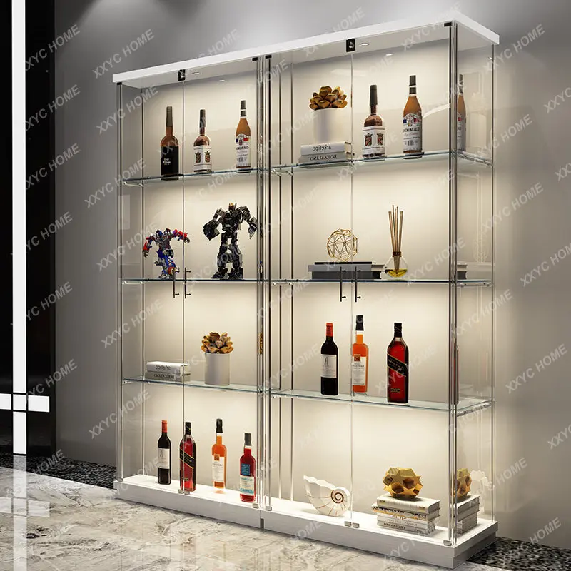 

Living room against the wall Modern small wine cabinet model Figure cabinet Display cabinet