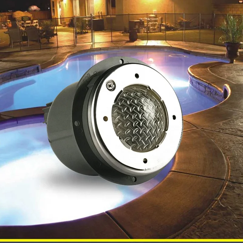 EMAUX Swimming Pool Water Park Spa Equipment Embedded LED Underwater Light Stainless Steel IP68 CE Certification