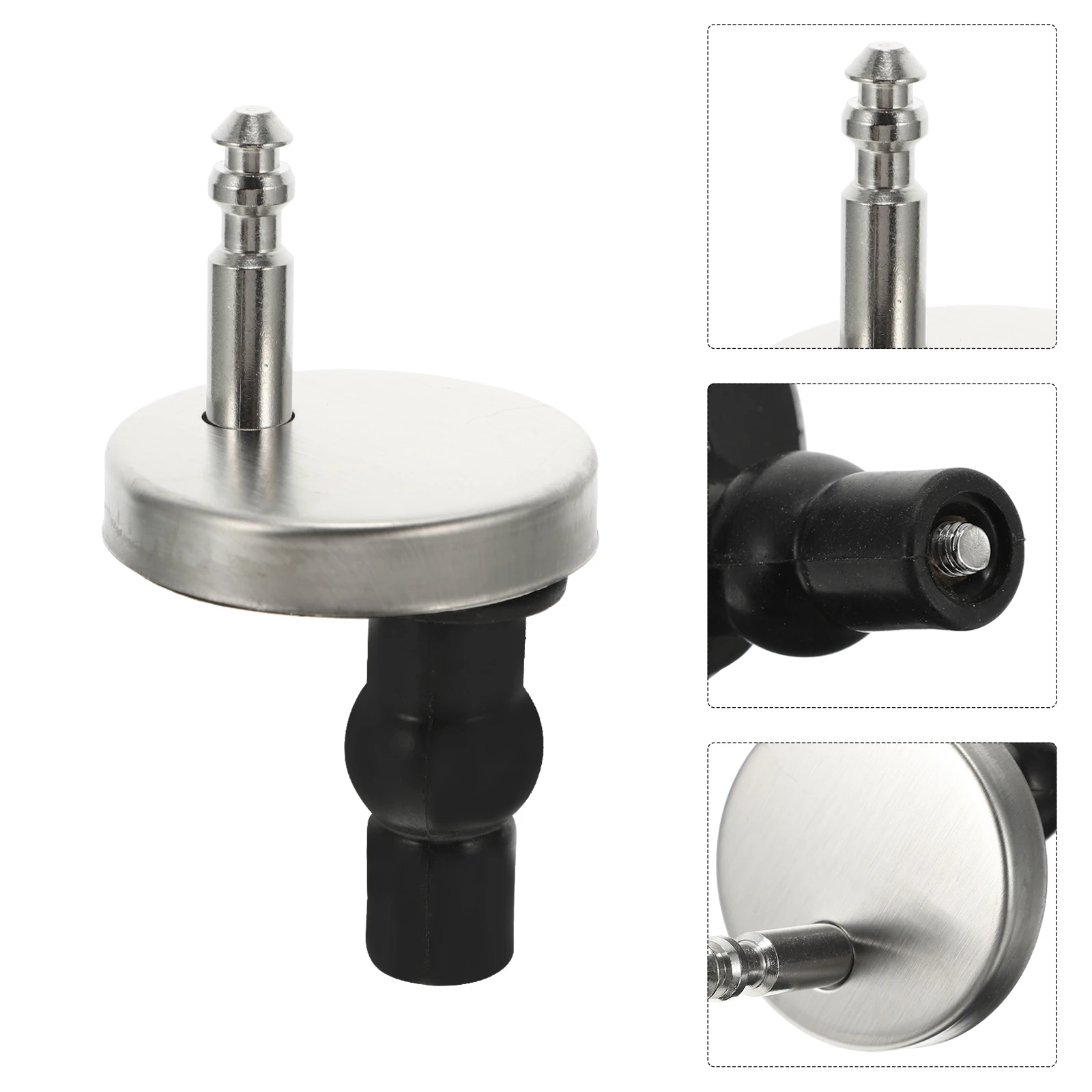 

Toilet Seat Accessories Raised with Lid Quick Release Bolts Double Hinge for Stainless Steel Rv