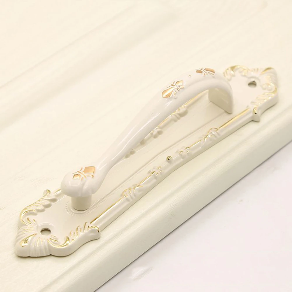Decorative Door Handle Antique Copper Handle Home Improvement Width 51mm Long Lasting Alloy Handle Elegant Design