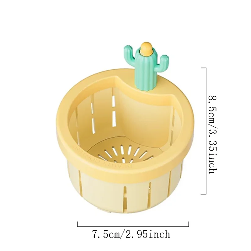 Cactus Design Kitchen Sink Filter Floor Drain Hair Stopper Bath Catcher Sink Strainer Easy Cleaning Clog-Free Stopper