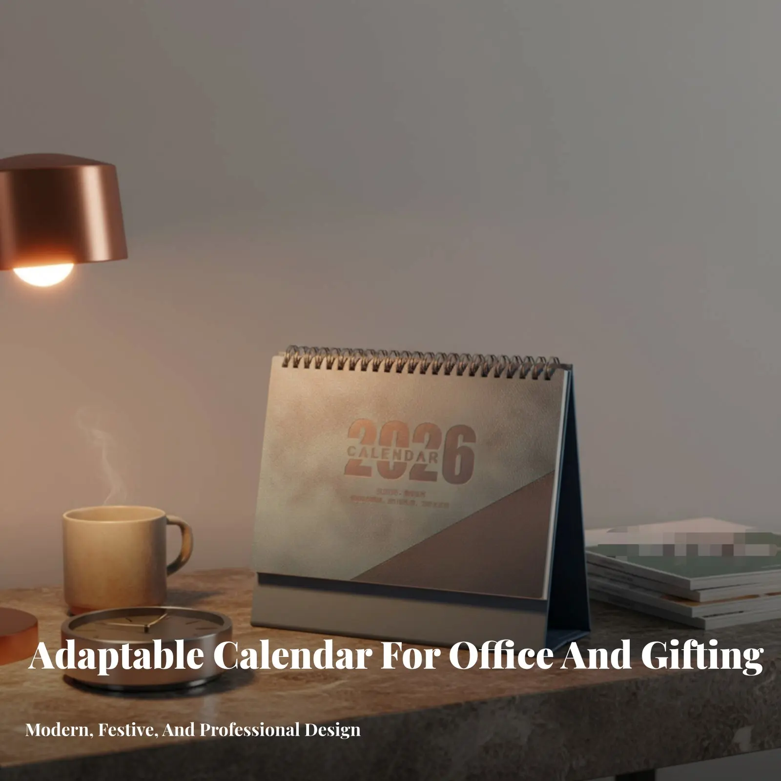 

Персонализированный настольный календарь на 2026 год, ежемесячный планировщик на Год Лошади, с подставкой, рекламный бизнес-календарь, с возможностью брендирования