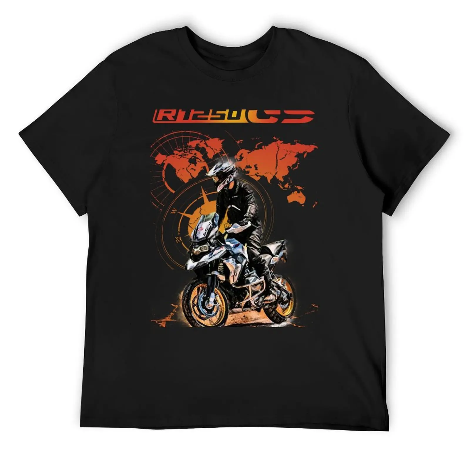 Motorcycle R 1250 GS Big trail 2022 Adventure T-Shirt graphics new edition mens designer clothes