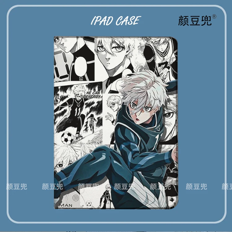 Blue Lock Anime Isagi Yoichi For iPad 10.2 9th Air2 3 Mini 6 5 Case Luxury Silicone Pro 13 12.9 11 10.5 inch iPad Air 6 5 4 Case