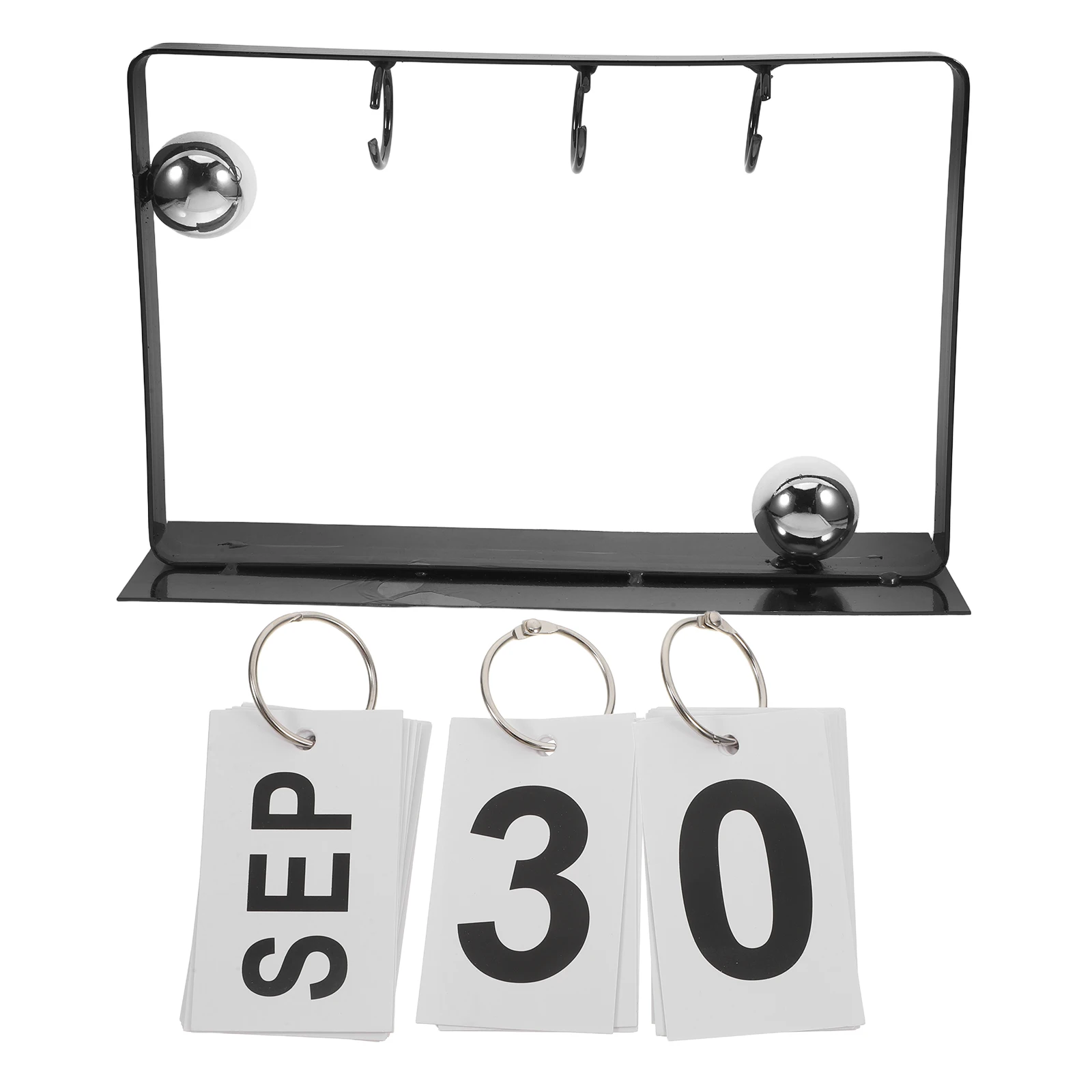 

Desktop Calendar Vintage Flip for Classroom Office Paper Daily Standing Twin Wire Metal Reusable Perpetual Schedule Desk Table