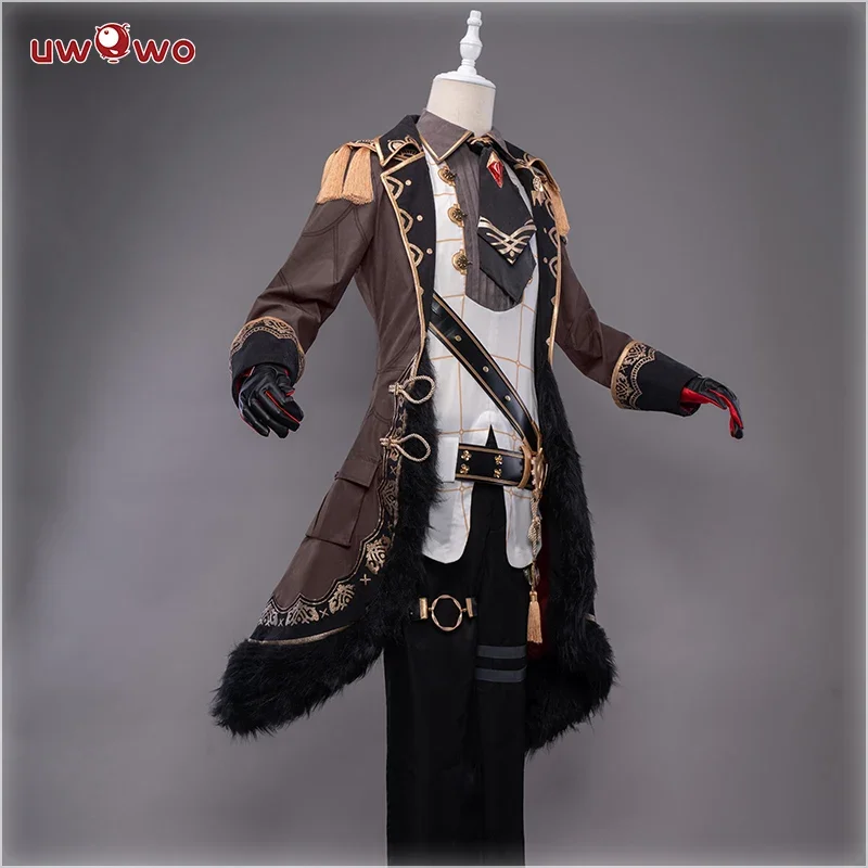 LAST BATCH  Diluc Cosplay Costume Game Genshin Impact Cosplay Handsome Nobiliary Uniform Halloween Outfit Cloak Shirt Pants