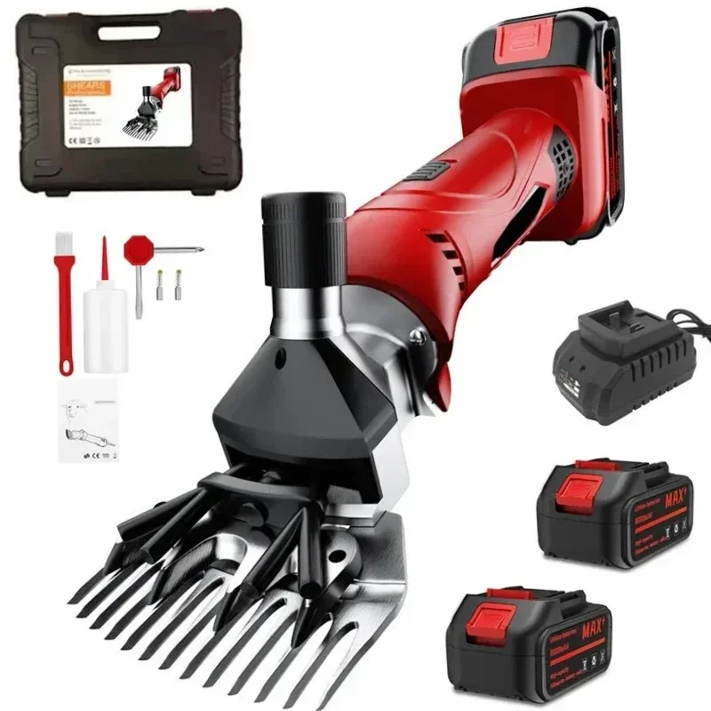 Wireless 6 Speed 13 Teeth Electric Wool Shears Pet Machine Goat Horse Hair Scissors Sheep Shearing for  18V Battery BB