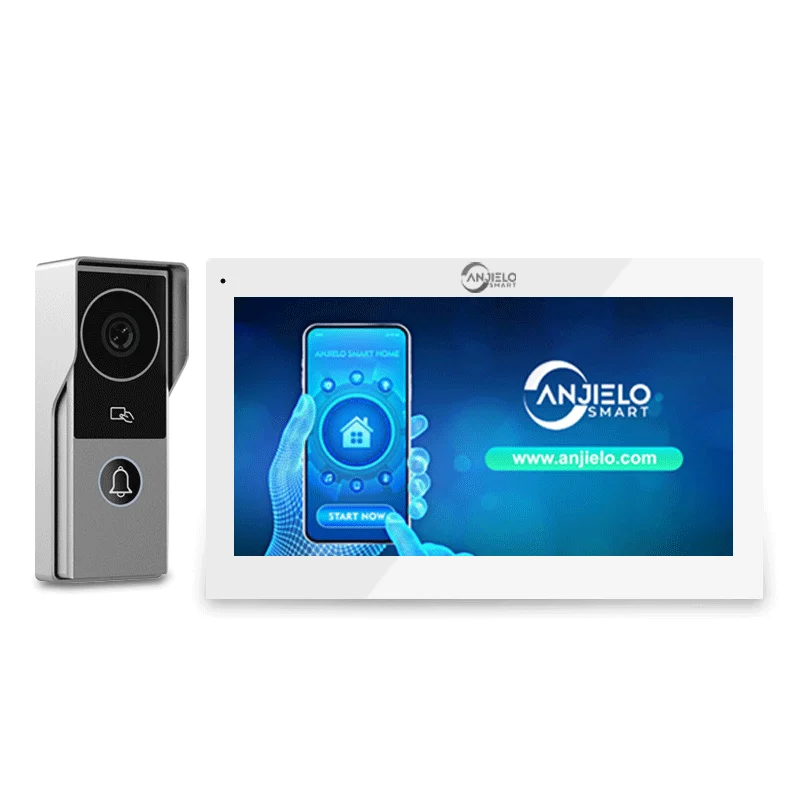 2 Wire Digital Video Intercom System Tuya App Unlock  1080P Doorphone Camera Video Doorbell Card  10 Inch Wireless WIFI Monitor