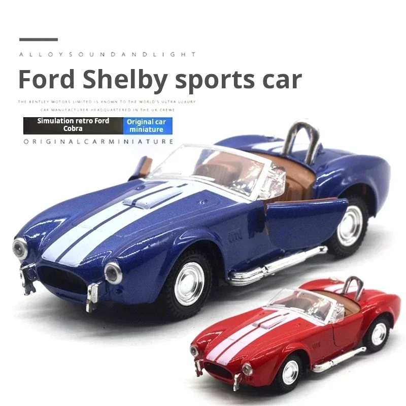 1:32 Ford Shelby Cobra 427 Metal Alloy Classical Vintage Auto Car Model Diecast Vehicles Toys Children Kids Gifts