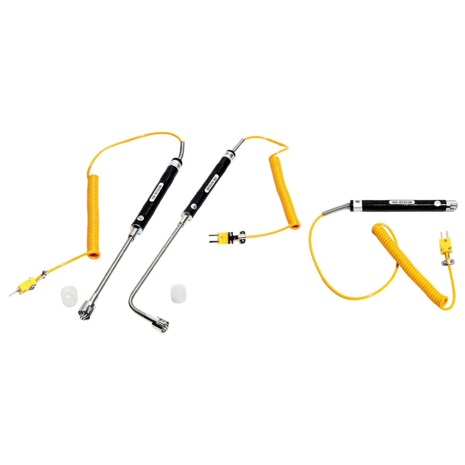 Sonda termopar tipo K, instrumento de análise de medição de cabeça curvada resistente de resposta rápida Φ 15mm para óleo interno líquido ao ar livre