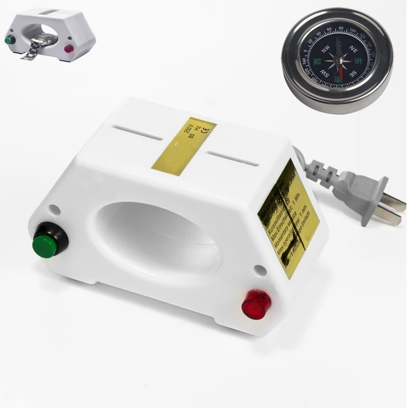 ساعة اليد الميكانيكية المهنية Demagnetizer ساعة إزالة المغناطيسية أداة إصلاح الساعة ضبط وقت الساعة إرسال بوصلة