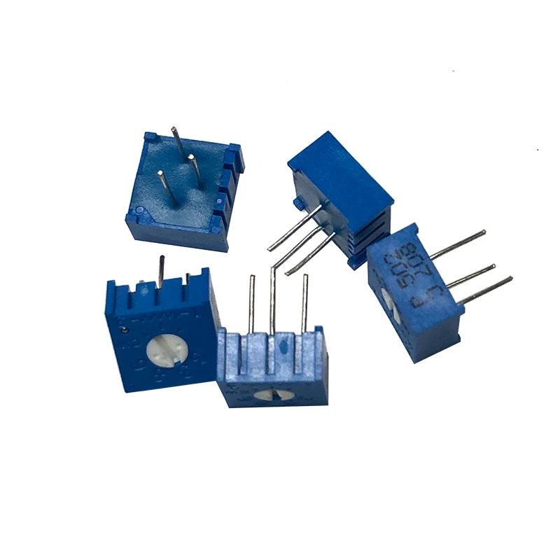 10pcs 3386P 100 200 500 1K 10K 100K 1M 2K 20K 200K 5K 50K 500K Ohm 100R 200R 500R Trimpot Trimmer Potentiometer 3386