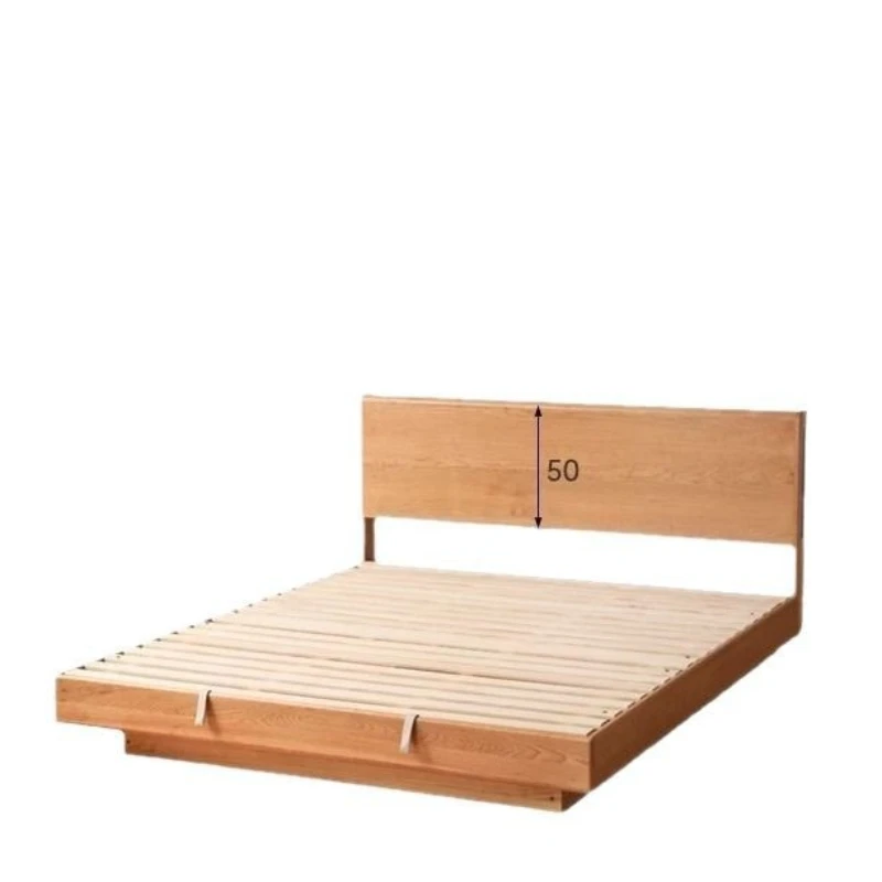

Full solid Jupiter river box bed storage cherry wood luminous suspension log style double box body