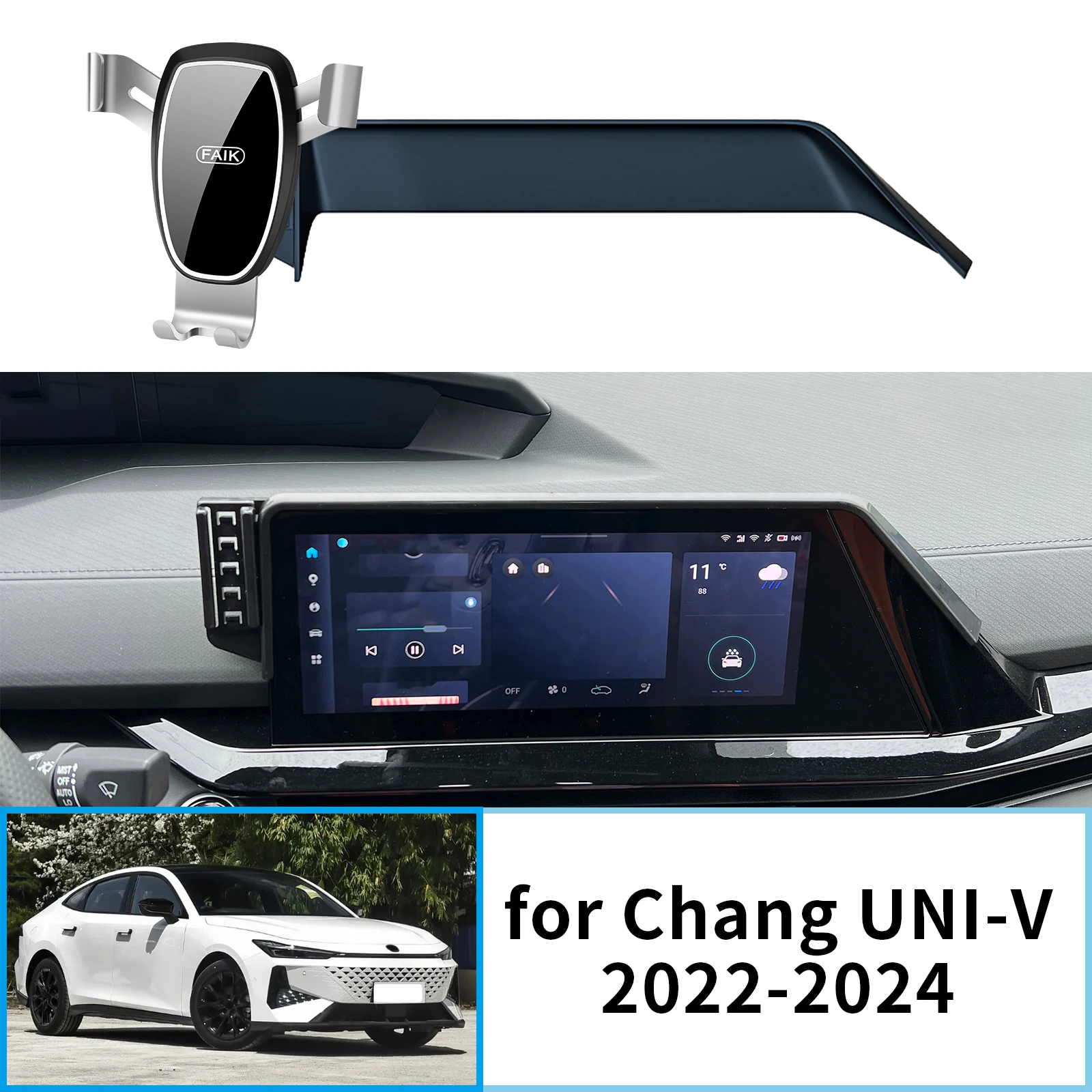 for Chang UNI-V UNIV 2022 2023 2024 GPS Bracket Navigation Stand Auto Accessories