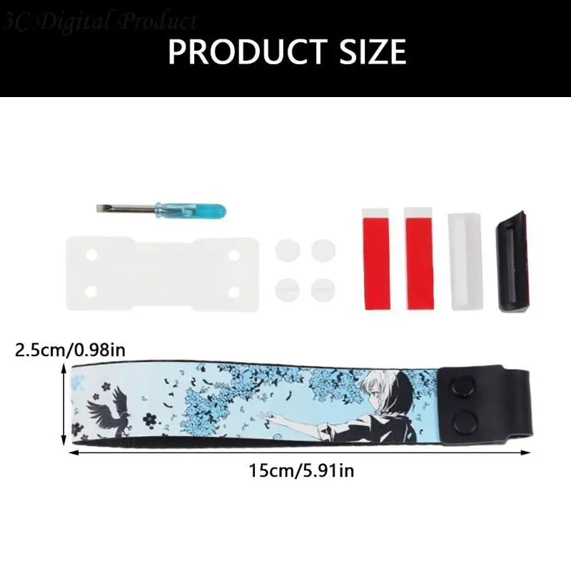 حزام لوحة مفاتيح مريح حزام لاصق النسيج من السهل إرفاقه وفصله لحمل Q84A مريح