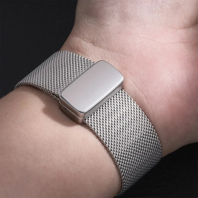 삼성 갤럭시 워치 울트라 2025용 밀라니즈 스트랩, 갤럭시 8 40 44mm/8 클래식용 마그네틱 메탈 밴드, 스테인리스 스틸 팔찌