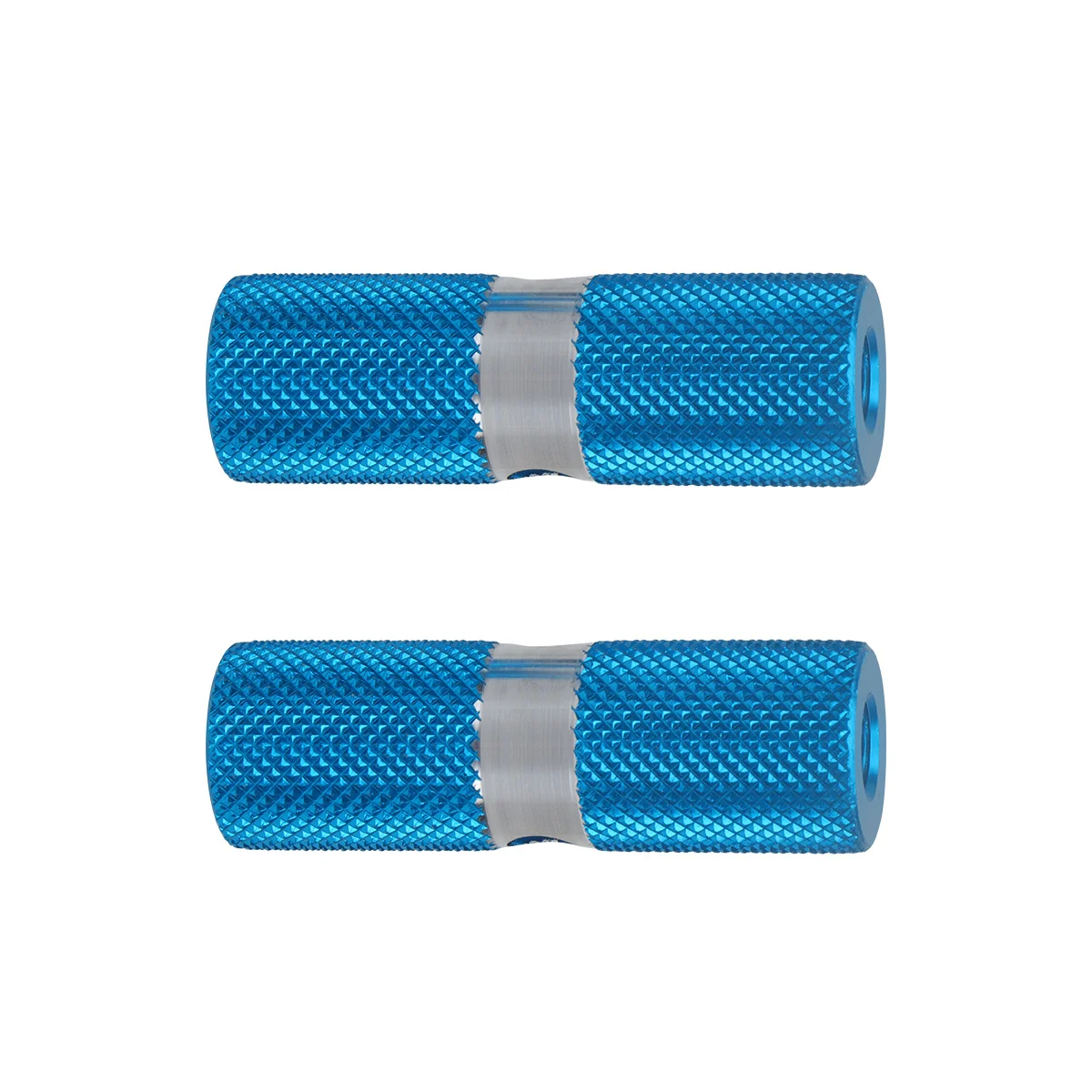

1Pair Aluminum Cylinder Foot Pegs Non-Slip Bicycle Footrest Lever Front Rear Axle Pedal Foot Pegs Blue