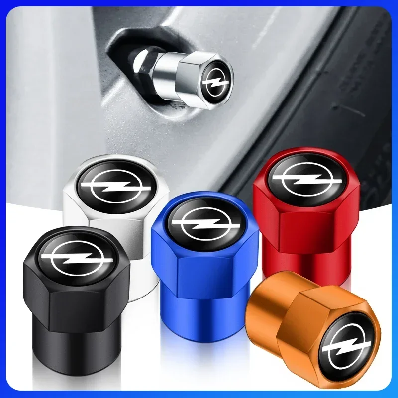 

For Opel Astra j g Insignia Corsa d Vectra Zafira a Auto Gadgets New 4Pcs Car Wheel Tire Valve Caps Air Stem Covers Accessories
