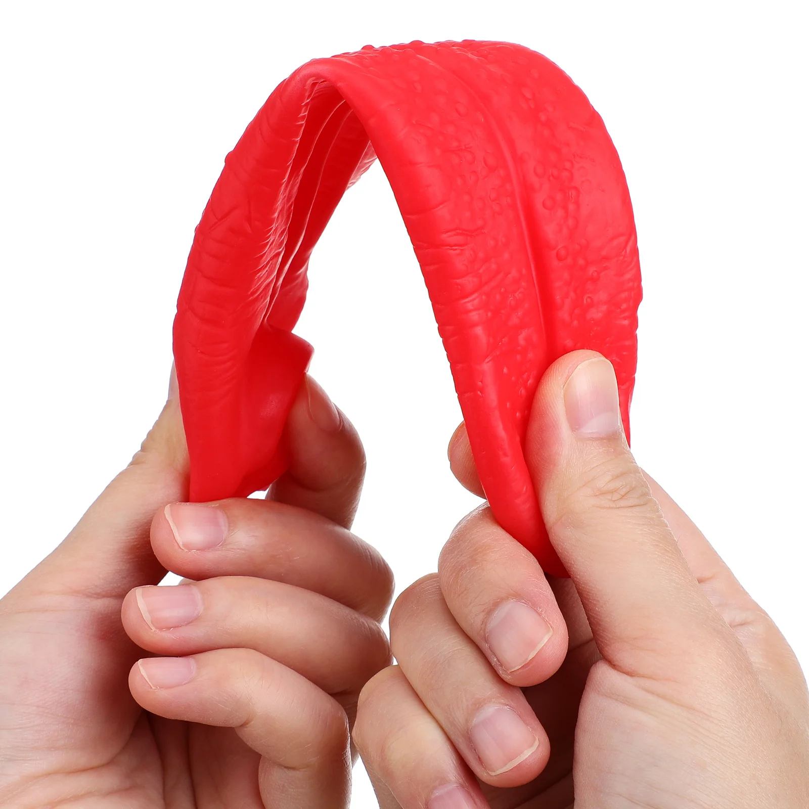 2 قطعة الدعائم الطويلة الأحمر وهمية اللسان لحفلة الهالوين المزحة مرحلة الأداء مهرجان تأثيري الدعائم الاصطناعي مثقوب