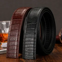 Ceinture de jeans automatique pour homme, sangle de haute qualité, ceinture de marque pour homme, ceinture de jeans authentique, livraison gratuite, 3.5cm
