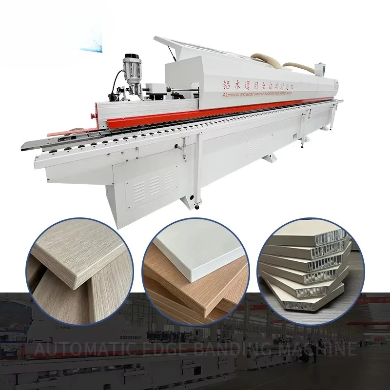 Aluminum Wood Panels New Used Edge Banding Machine for Plywood Woodworking Fully Automatic Multi Pass Pressing Unit for