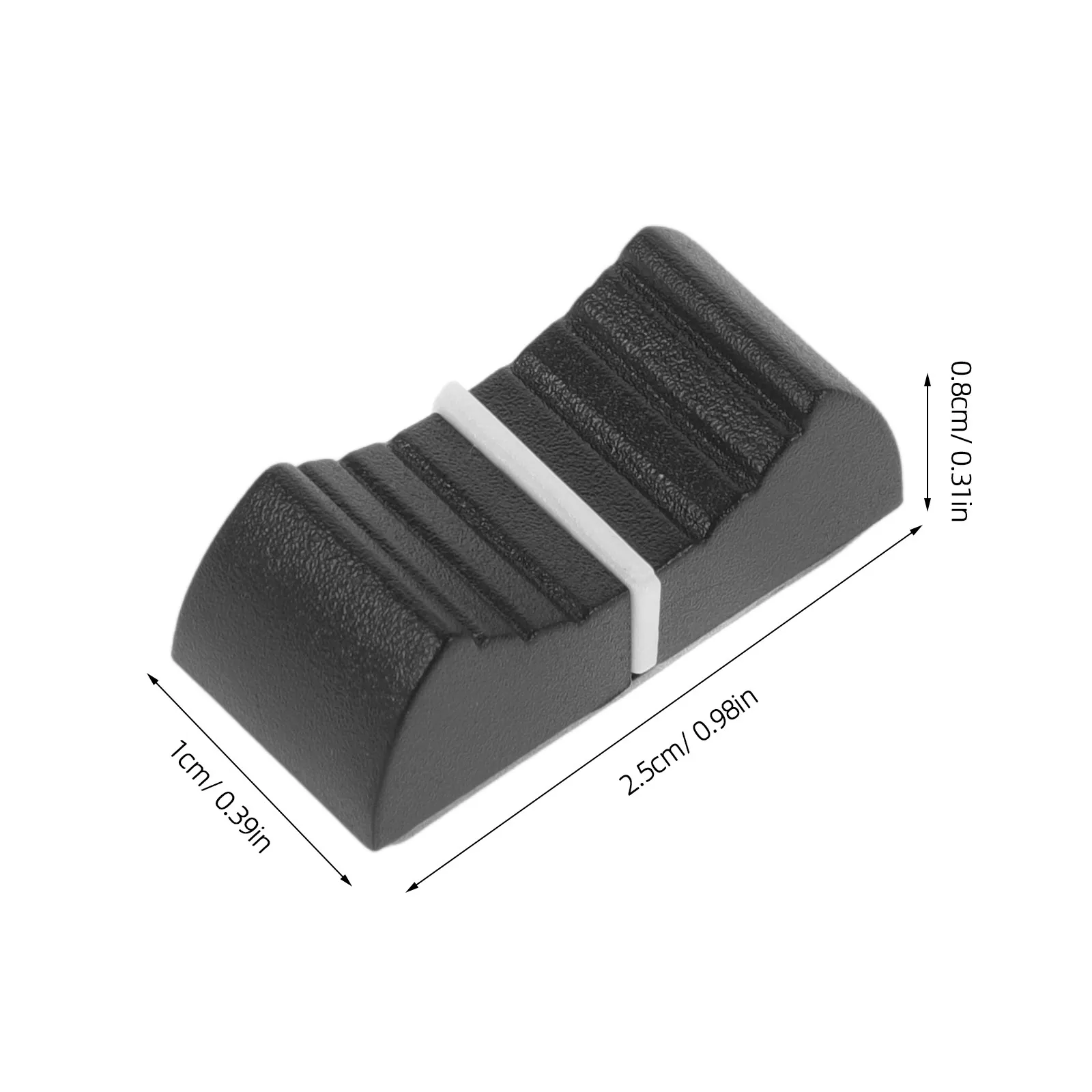 50Pcs Audio Mixer Slide Button Caps Plastic Fader Knobs Replacement for Dj Equipment Turntable Console Mixing Desk Smooth