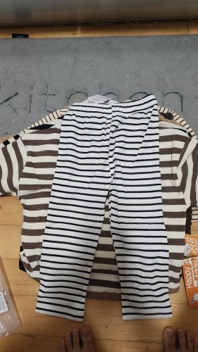0-3T Baby Pant Girls All-match Striped Skinny Leggings Kids Cotton Elasticity Slim Pants Newborn Boy Stretch Trousers photo review