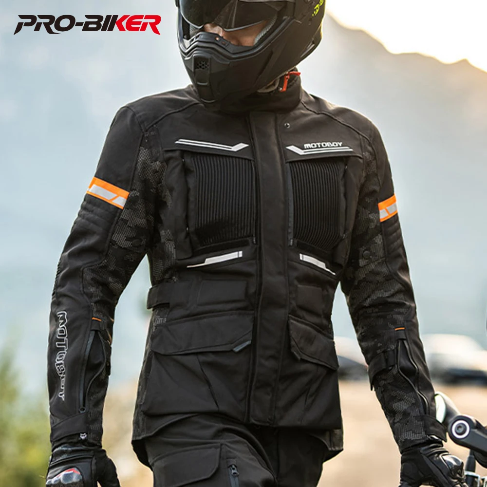 

Мотоциклетный костюм для мужчин, зимний водонепроницаемый тяжелый локомотив, тянущий костюм, мотоциклетный бригада, костюм для верховой езды, четыре сезона