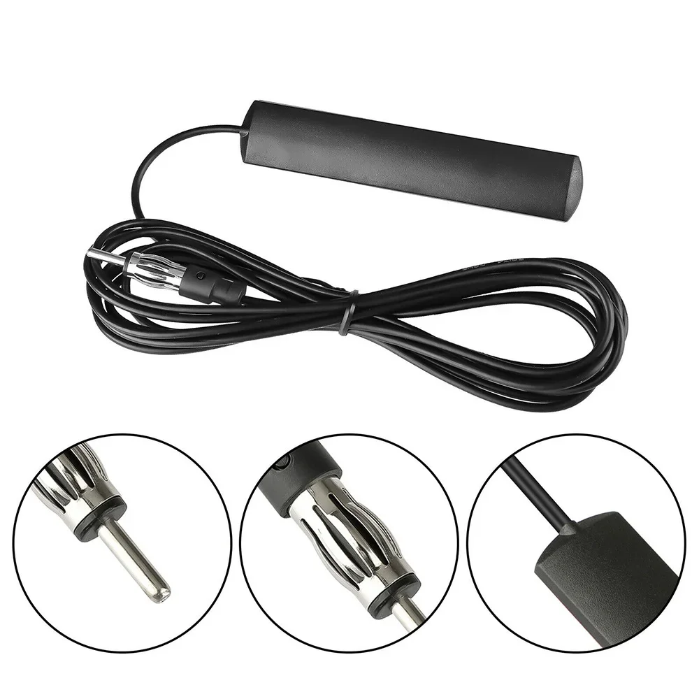 Car Radio FM Antenna Universal Booster Signal Amplifier Antenna Car Patch Radio Signal Amplifier Marine Motorcycle Accessories