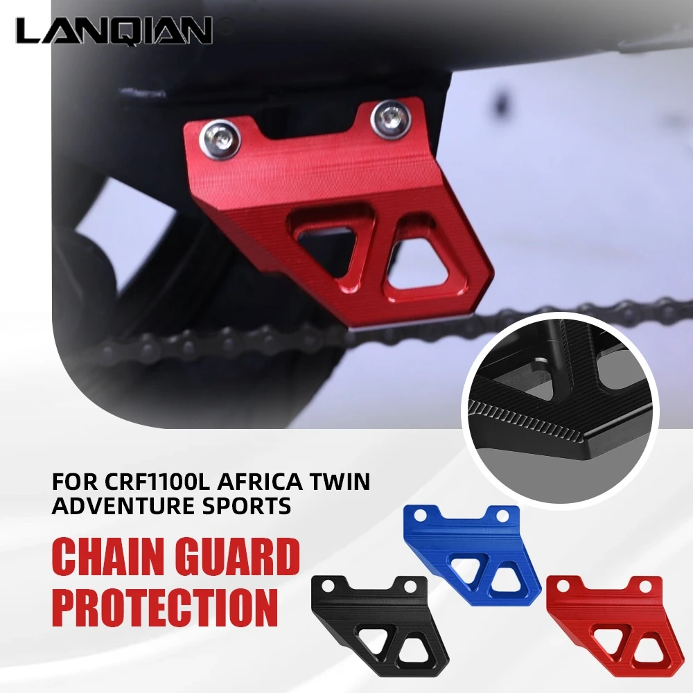 FOR HONDA CRF1100L XL750 TRANSALP TWIN Chain Guide Pulley Stabilizer Chainring Protector Plate Guard Cover chain guard 2019-2025