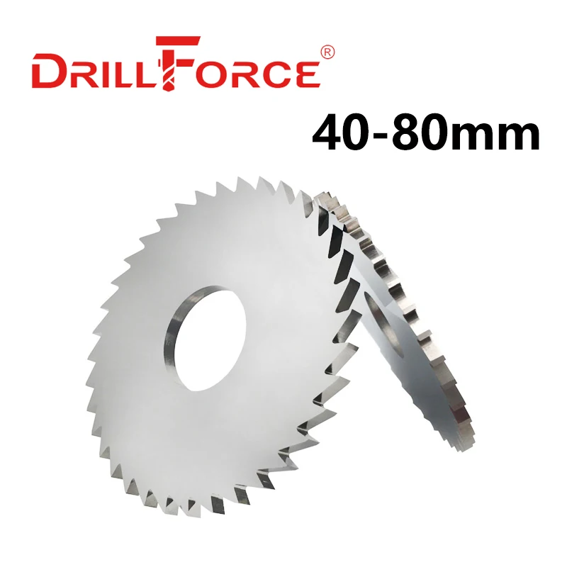 Стальной фрезерный пильный диск Drillforce из вольфрама диаметром 40-80 мм, 72 зубца, твердосплавный Циркулярный резак, промышленные инструменты с ЧПУ