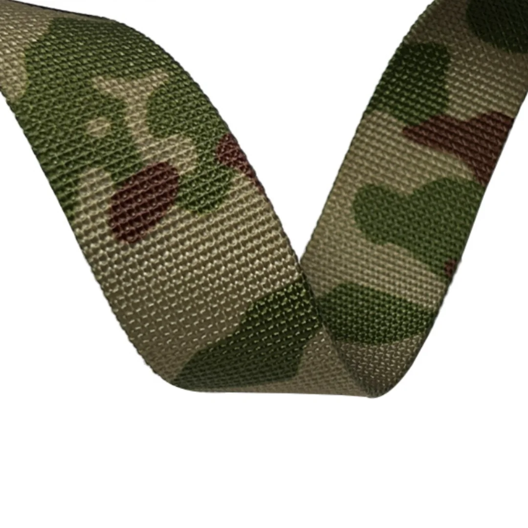 Desert Camouflage High Density Luggage Tactical Vest Shoulder Belt Outdoor Backpack Accessories Webbed Belt Cloth 2.5cm