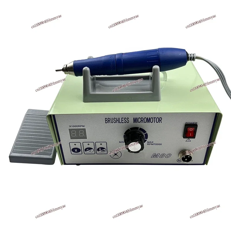 

-High Speed 90000 RPM Brushless Motor Dental Micromotor Polishing Machine With Handpiece Jewellery Engraving Micromotor