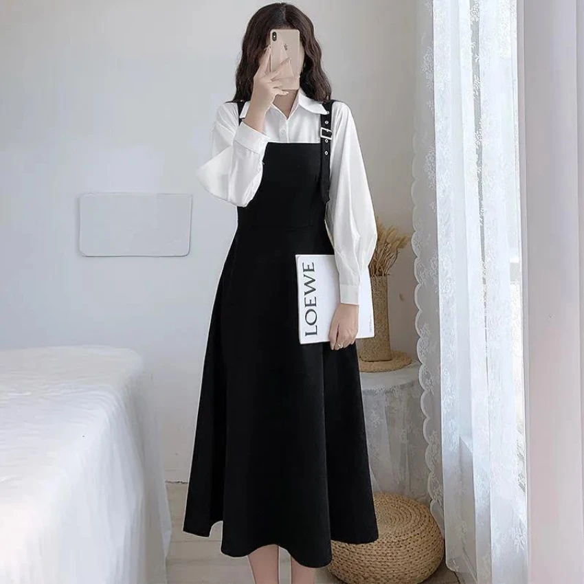 European Station Dress Set Women\'s Spring/Summer 2023 New Style Fashion Age Reducing Shirt Two Piece Set Fashion