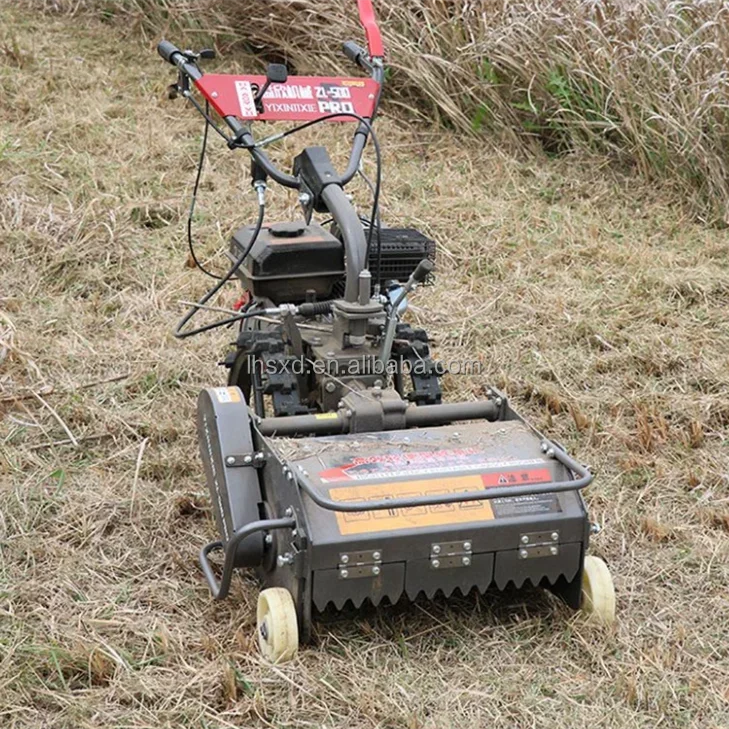 High horsepower power orchard reclamation garden hand driven lawn mower