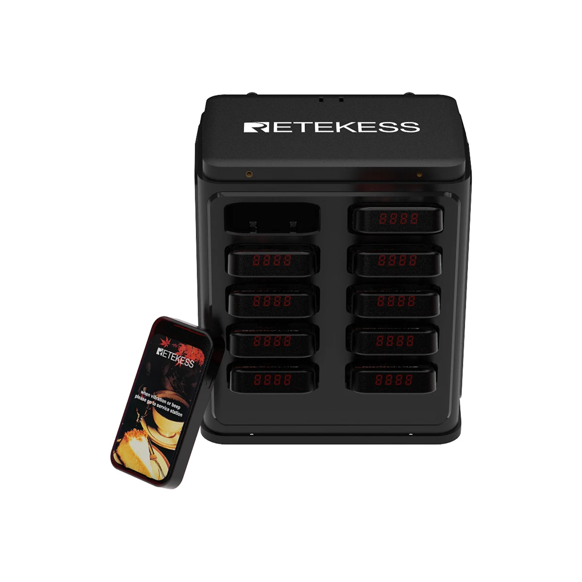 RETEKESS TD177 Restaurant-Pager-Rufsystem: Vibrations- und Klingel-Empfänger für Food Trucks, Cafés, Bars, Clubs und Gäste-Warteschlangen – Detail 21