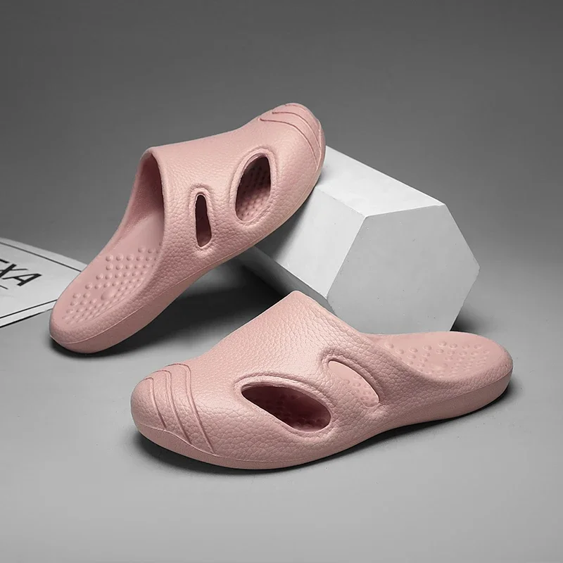 2025 Summer Men Shoes Slippers Beach Outdoor EVA Non-Slip Slides Ladies Fashion Flats Flip Flops Casual Sandals Luxury Household