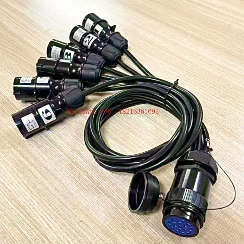 2026GOOD 19 Needle Mother To 16A Male One Drag Six, Light Power Cord Beam Of Light Light Loose Tail, One Point Six Pig Tail Li