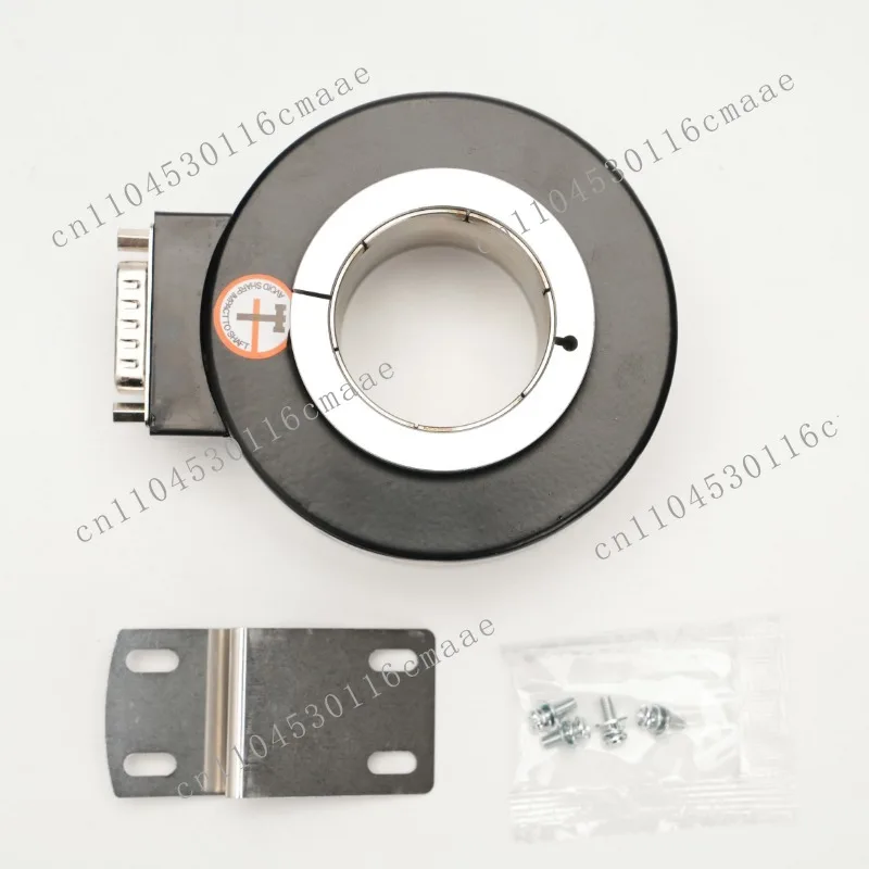 JSK9040 Series 90mm OD 32/35/38/40/42mm Hollow Shaft Incremental Elevator Encoder 10000PPR Spring Plate Mounting DC5V